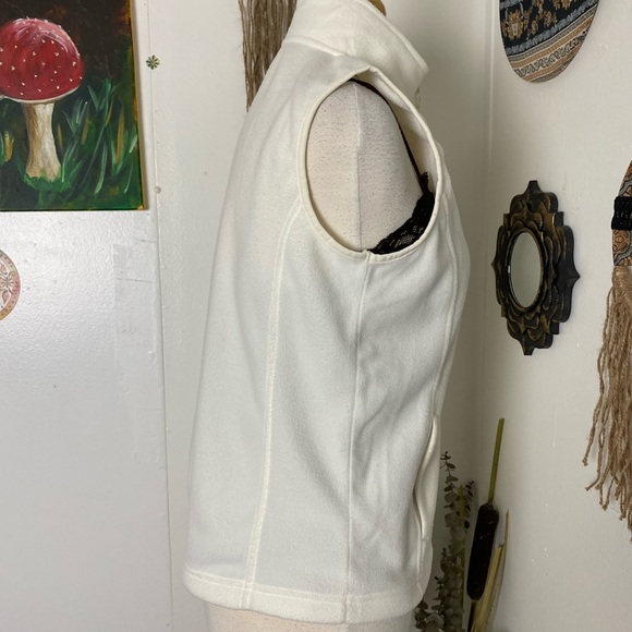 Hike bike boat in this spring vest by Made for Life cream zip up pockets vest M - Picture 6 of 9